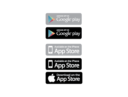 App Store and Google Play Logo Vector