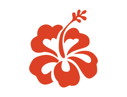Hibiscus flower Vector Logo