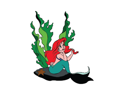 The little mermaid - Ariel Vector Logo