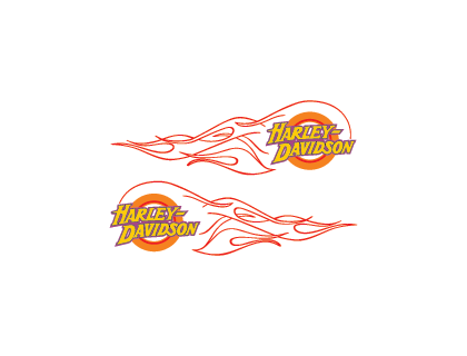 Harley-Davidson flame Vector Logo