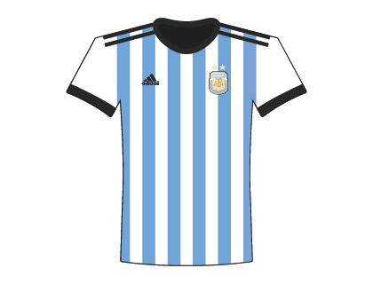 Argentina 2018 World Cup Jersey Vector
