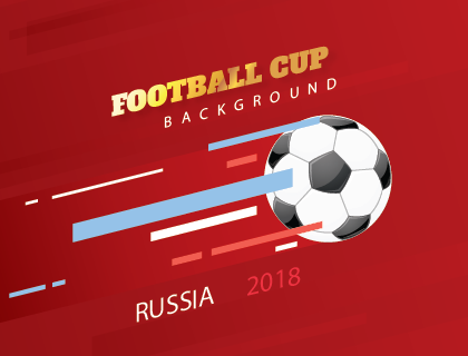 Football World Cup 2018 Vector Background