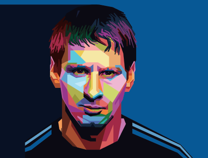 Lionel Messi Vector Portrait