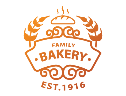 Family Bakery Logo Vector Design
