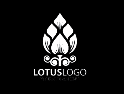 Gold Lotus Logo Vector