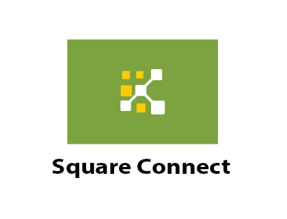 Square Connect Digital Technology Logo Vector Feer