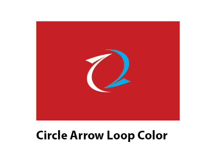 Circle Arrow Loop Color Vector Logo Vector
