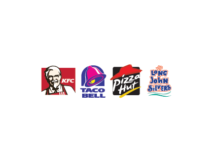 KFC - Taco Bell - Pizza Hut - Long John Silver's Vector Logo