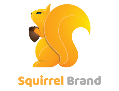 Squirrel Brand Logo Vector