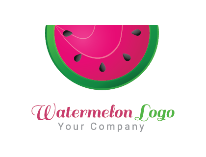 Watermelon Logo Vector