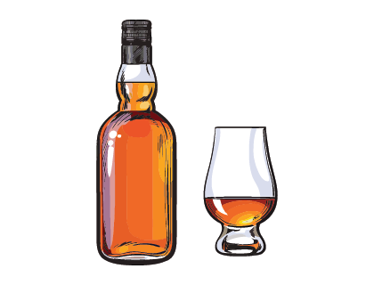 Old Scotch Whisky Vector