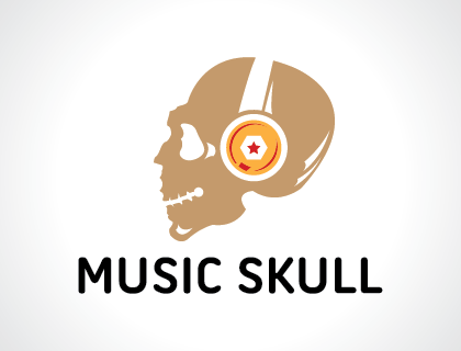 Music Skull Logo