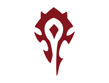 World of Warcraft Horde PvP Logo Vector Free