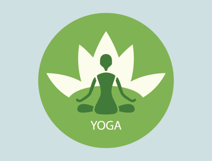 Yoga Lotus Position Vector Logo