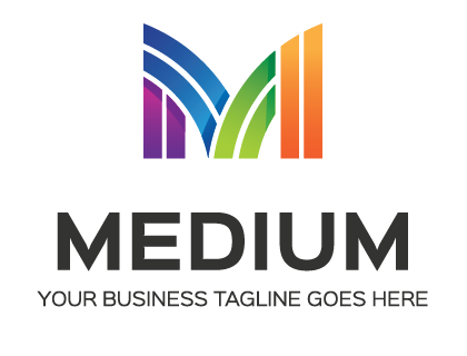 Medium M Letter Logo PNG Vector