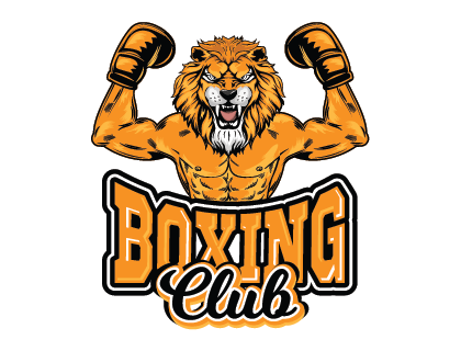 Boxing Gym Lion Logo Vector