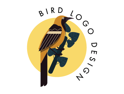 Classic Bird Flat Vector Logo