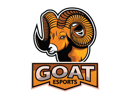Goat Flat Sports Logo Vector