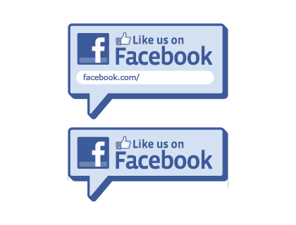 Like us on Facebook Vector Logo