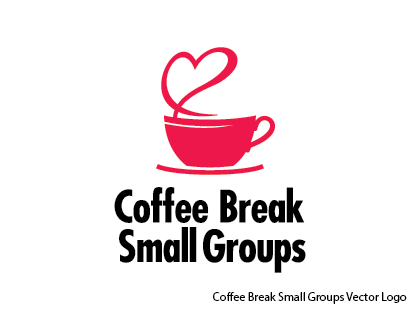 Coffee Break Small Groups Vector Logo